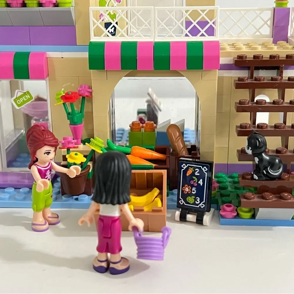 Lego Friends 41108 Heartlake Food Market 100% Complete w/ Manuals ** NO BOX**
